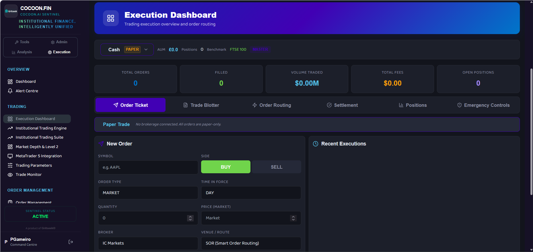 COCOON.FIN Execution Engine